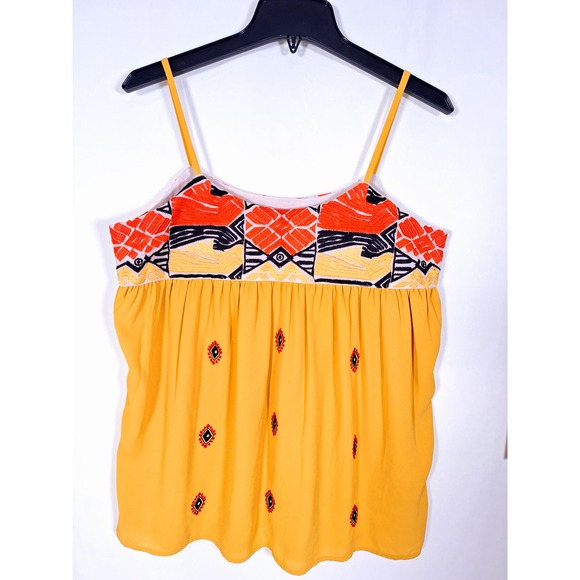 THML Women's Blouse Embroidered Size Medium - Picture 7 of 9